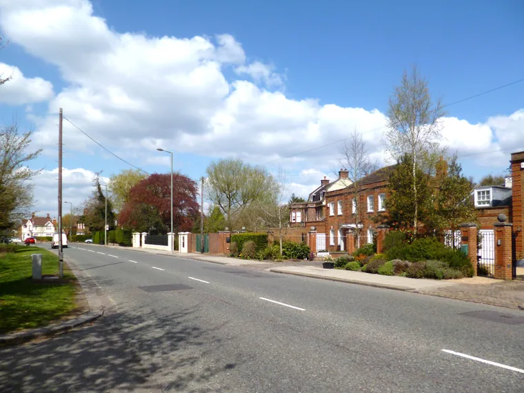 The Great North Road running through Monken Hadley, Barnet